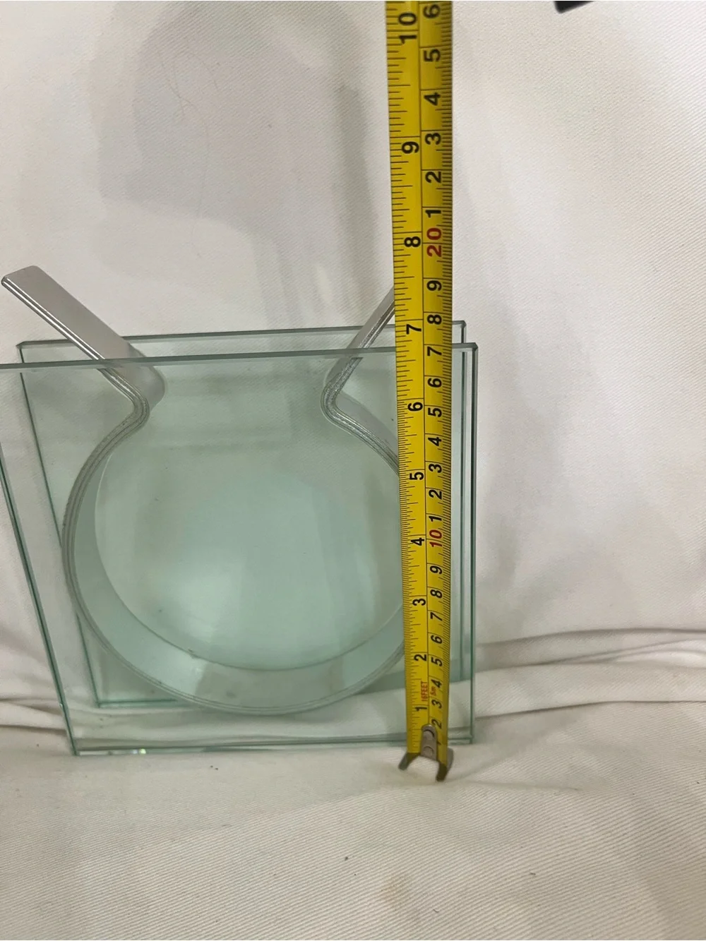 Vintage MoMA Square Ribbon Vase by Peter Hewitt 1996 for Museum of Modern Art